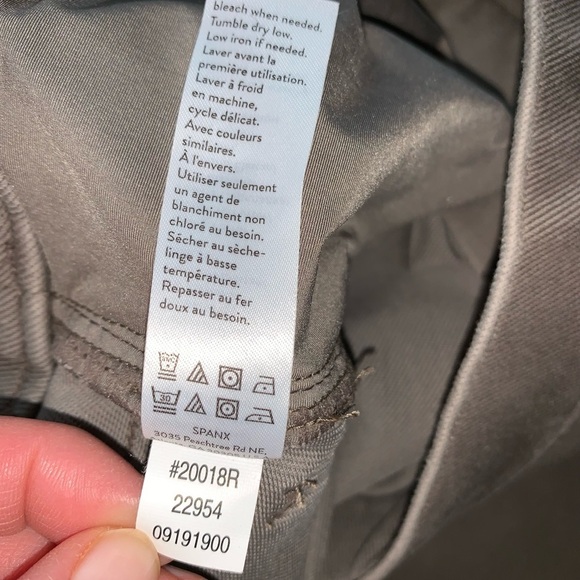 Spanx Jean-ish Ankle Leggings in Earthy Taupe size S - Picture 11 of 12